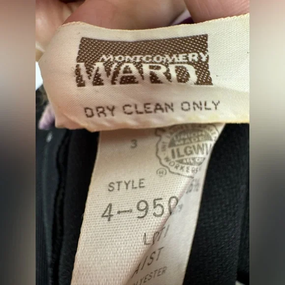 Vintage Montgomery Ward Maxi Dress Sz 8 Floral Conservative - Picture 7 of 8